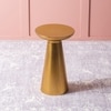 Rustic Iron Side Table in Gold Colour
