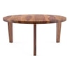 Meridian Round Solid Wood Coffee Table In Teak Finish