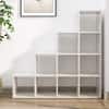 Hexa Engineered Wood Bookshelf Multipurpose Storage Rack in Frosty White Colour