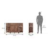 Ramore Solid Wood Sideboard in Teak Finish