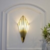 Deryn Brass and Glass Wall Light