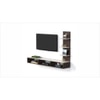 Prico Engineered Wood TV Unit in Wenge and White Finish
