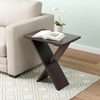 Darcy Solid Wood Side Table in Dark Mahogany Finish - Set of 2