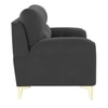 Osbert Velvet 2 Seater sofa in Dark Grey color