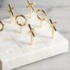 NikkisPride Premium Marble Tic Tac Toe Game Board
