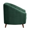 Nilo Velvet 1 Seater Sofa in Green Colour