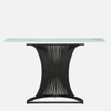 Sleek Metal Console Table in Black Colour
