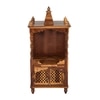 Phiv Sheesham Wood  Prayer Unit in Teak Finish