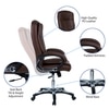 Pleash High Back Executive Chair in Brown Colour