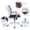 Mmarveal Mid Back Ergonomic Chair in Brown Colour