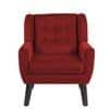 Derel Accent Chair in Maroon Colour