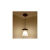 Whirl Brown Solid Wood Single Hanging Light
