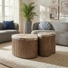 Norweg Solid Wood Coffee Table In Dark Walnut Finish