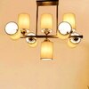 Devansh Gold Wall Mounted Lamp With Off-White Cotton Shade