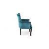 Arista Sheesham Wood Accent Chair Set of 2 in Turquoise