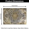 Luxe Home Polyester Stone Mosaic Carpet – (5x7 Feet, Multicolor, TPR)