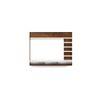 Primax Grande Engineering Wood Wall Mount TV Entertainment Unit Set Top Box Stand/TV Cabinet with Shelves for Books & Décor Display Unit Bed Living Room Upto 42 Inches (Brown Maple & White)