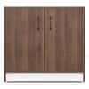 Alex 9 Pair Shoe Rack in Classic Walnut Finish