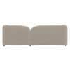 Homro Velvet 3 Seater Sofa in Cream Colour