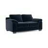 Esquel Luxe 2 Seater Fabric Sofa in Sea Port Blue Velvet Colour