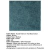 Lisbon Solid Wood Ottoman Pouffee in Textured Cyan Blue Jackard fabric