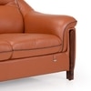 Russet 3 Seater Leatherette Sole in Cinnamon Brown Colour