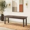 Dane Solid Wood Bench In Danish Walnut Finish