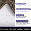 Luxe Home Polyester Newman Contour Bath Mat Set of 2 (Chocolate 45x75 cm & 40x45)
