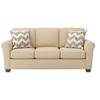 Sehran 3 Seater Sofa In Fabric Cream Color
