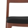 Dane Solid Wood Dining Table 6 Seater with 6 Clarke Solid Wood Dining Chairs (Finish: Honey, Colour: Black Leatherette)