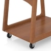 Clara Solid Wood Bar Trolley (Amber Walnut Finish)