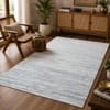Imperial Knots Blue Multicolor Hand Woven Dhurrie 5x8 Feet