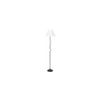 Storm Off-White Cotton shade with Iron floor lamp