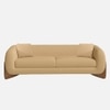 Amala Velvet 3 Seater Sofa Beige in Colour