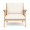 Editor One Seater Sofa Chair in Walnut Finish
