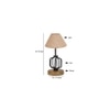 Laura Beige Jute Table lamp with Wood & Iron Base