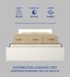 Saimaa Engineered Wood Queen Size Bed In White Finish