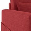 Camden Compact 3 Seater Pull Out Sofa cum Bed In Salsa Red Colour