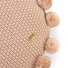 Pom Pom Crepe Round Knitted Cushion Cover  16 Dia Inches