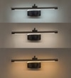 Slimline 3 Colour Led Adjustable Swivel Picture Light In Pearl Black Finish
