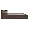 Hideki Goldline Queen Size In Bed Walnut Finish