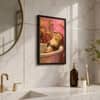 The Castle Decor Relaxing Otter Bathtub Bathroom Wall Art 8x12 Inch