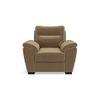 Adelaide Luxe 1 Seater Fabric Sofa in Fawn Velvet Colour