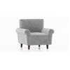 Oxford 1 Seater Fabric Sofa In Granite Weave Colour