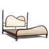 Arch Solid Wood Non Storage Queen Bed in Provincial Teak Finish