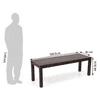 Capra Dining Bench In Mahagony Finish