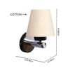 Devansh Metal Electric Wall Light in off-white Colour with off-white Shade Count of 1 Light
