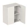 Opryt Engineered Wood Wall Mounted Kitchen Cabinet Rack In White Finish