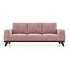 Granada Essential 3 Seater Fabric Sofa In Desert Rose Colour