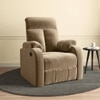 Simpson Fabric One Seater Manual Recliner in Beige Colour